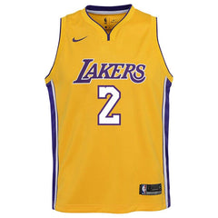 Lonzo Ball Los Angeles Lakers Youth Swingman Jersey Yellow - Icon Edition 2019