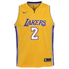 Image of Lonzo Ball Los Angeles Lakers Youth Swingman Jersey Yellow - Icon Edition 2019