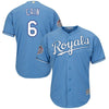Image of Lorenzo Cain Kansas City Royals Majestic 2015 World Series Bound Cool Base Jersey - Light Blue 2019
