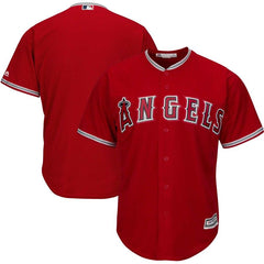 Los Angeles Angels Majestic Official Cool Base Jersey - Red 2019