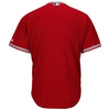 Image of Los Angeles Angels Majestic Official Cool Base Jersey - Red 2019