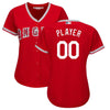 Image of Los Angeles Angels Majestic Women's Cool Base Alternate Jersey - Scarlet 2019