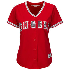 Los Angeles Angels Majestic Women's Cool Base Alternate Jersey - Scarlet 2019