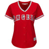 Image of Los Angeles Angels Majestic Women's Cool Base Alternate Jersey - Scarlet 2019