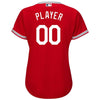Image of Los Angeles Angels Majestic Women's Cool Base Alternate Jersey - Scarlet 2019