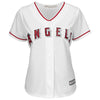 Image of Los Angeles Angels Majestic Women's Home Cool Base Custom Jersey - White 2019