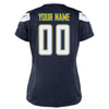 Image of Los Angeles Chargers Women's Custom Game Jersey - Navy Blue 2019