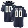 Image of Los Angeles Chargers Youth Custom Game Jersey - Navy 2019