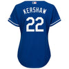 Image of Los Angeles Dodgers Majestic Fashion Women's Cool Base Player Jersey - Royal 2019
