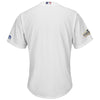 Image of Los Angeles Dodgers Majestic Postseason Cool Base Team Jersey – White 2019