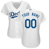 Image of Los Angeles Dodgers Majestic Women's Cool Base Custom Jersey - White 2019