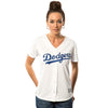 Image of Los Angeles Dodgers Majestic Women's Cool Base Jersey - White 2019