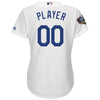 Image of Los Angeles Dodgers Majestic Women's World Series Cool Base Custom Jersey – White 2019