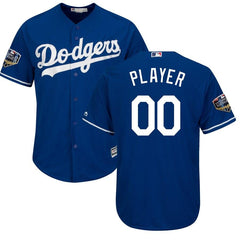 Los Angeles Dodgers Majestic World Series Cool Base Custom Jersey – Royal 2019