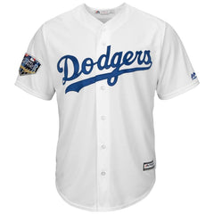 Los Angeles Dodgers Majestic World Series Cool Base Custom Jersey – White 2019