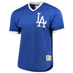 Los Angeles Dodgers Mitchell & Ness Mesh V-Neck Jersey – Royal 2019