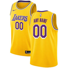 Los Angeles Lakers Custom Swingman Jersey Gold - Icon Edition 2019