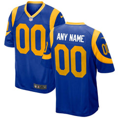 Los Angeles Rams Alternate Custom Game Jersey – Royal 2019