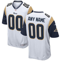 Los Angeles Rams Custom Game Jersey – White 2019