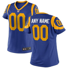 Los Angeles Rams Women's Alternate Custom Game Jersey – Royal 2019