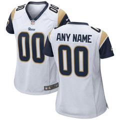 Los Angeles Rams Women's Custom Game Jersey – White 2019