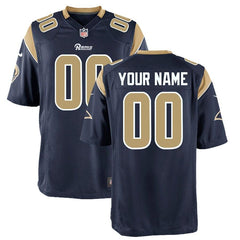 Los Angeles Rams Youth Custom Game Jersey - Navy 2019