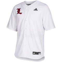 Louisville Cardinals  Full Button Baseball Jersey - White 2019