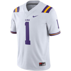 LSU Tigers Game Football Jersey – White 2019