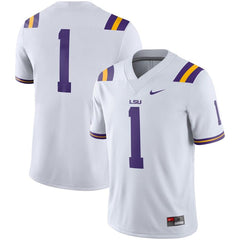 LSU Tigers Game Football Jersey – White 2019