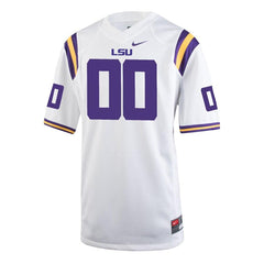 LSU Tigers Youth Custom Replica Jersey - White 2019