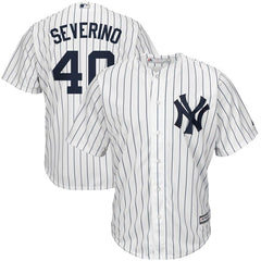 Luis Severino New York Yankees Majestic Cool Base Home Player Jersey - White 2019