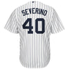 Image of Luis Severino New York Yankees Majestic Cool Base Home Player Jersey - White 2019