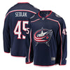 Image of Lukas Sedlak Columbus Blue Jackets Breakaway Jersey – Navy 2019