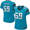 Image of Luke Kuechly Carolina Panthers Women's Game Jersey - Panther Blue 2019