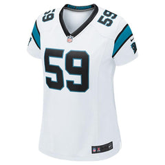 Luke Kuechly Carolina Panthers Women's Game Jersey - White 2019