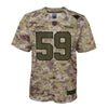 Image of Luke Kuechly Carolina Panthers Youth Salute to Service Game Jersey - Camo 2019