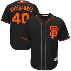 Madison Bumgarner San Francisco Giants Majestic Alternate Cool Base Player Jersey - Black 2019