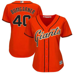 Madison Bumgarner San Francisco Giants Majestic Women's Alternate Cool Base Player Jersey - Orange 2019