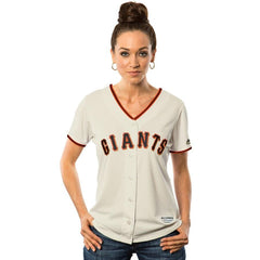 Madison Bumgarner San Francisco Giants Majestic Women's Cool Base Player Jersey - Cream 2019