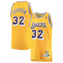 Magic Johnson Los Angeles Lakers Hardwood Classics Soul Swingman Throwback Jersey - Gold 2019