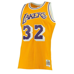 Magic Johnson Los Angeles Lakers Mitchell & Ness 1984-85 Hardwood Classics Swingman Jersey - Gold 2019