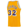 Image of Magic Johnson Los Angeles Lakers Mitchell &amp; Ness 1984-85 Hardwood Classics Swingman Jersey - Gold 2019