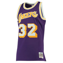 Magic Johnson Los Angeles Lakers Mitchell & Ness 1984-85 Hardwood Classics Swingman Jersey - Purple 2019