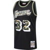 Image of Magic Johnson Los Angeles Lakers Mitchell &amp; Ness Straight Fire Camo Swingman Jersey – Black 2019