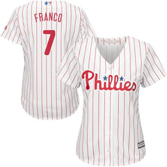 Maikel Franco Philadelphia Phillies Majestic Women's Cool Base Player Jersey - White 2019