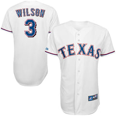 Majestic Russell Wilson Texas Rangers #3 Replica Jersey - White 2019