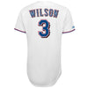 Image of Majestic Russell Wilson Texas Rangers #3 Replica Jersey - White 2019