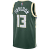 Image of Malcolm Brogdon Milwaukee Bucks Swingman Jersey Green - Icon Edition 2019