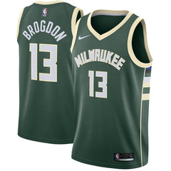 Malcolm Brogdon Milwaukee Bucks Swingman Jersey Green - Icon Edition 2019