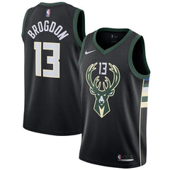 Malcolm Brogdon Milwaukee Bucks Swingman Jersey - Statement Edition – Black 2019